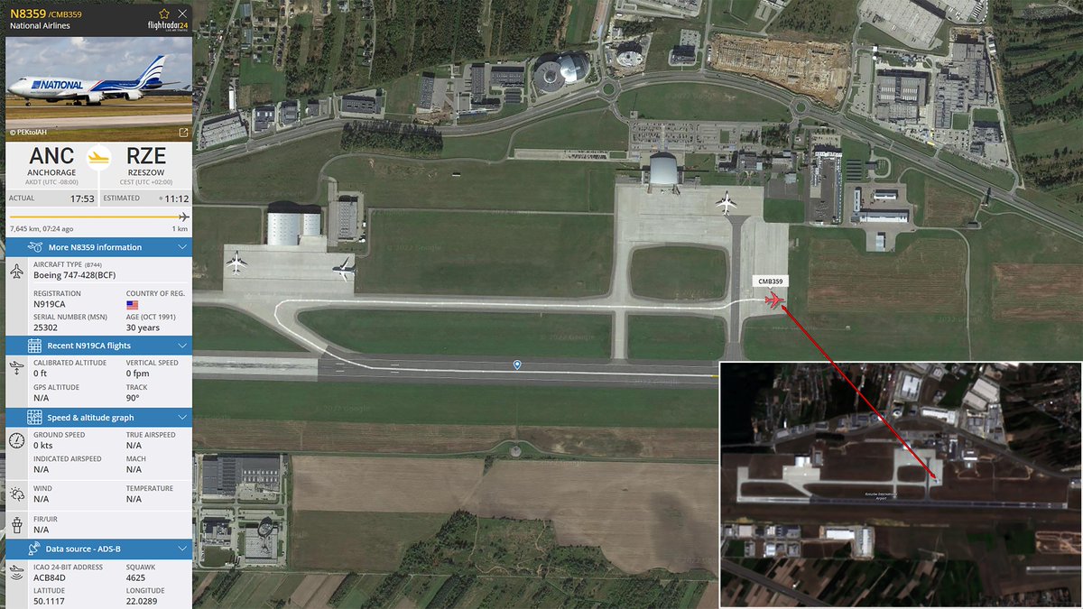 DLNetherlands's tweet photo. Sentinel-2 image 🛰️taken on August 27th 09:46UTC showing #CMB359 on the apron (landed 09:12UTC) https://t.co/RD99xAqatQ