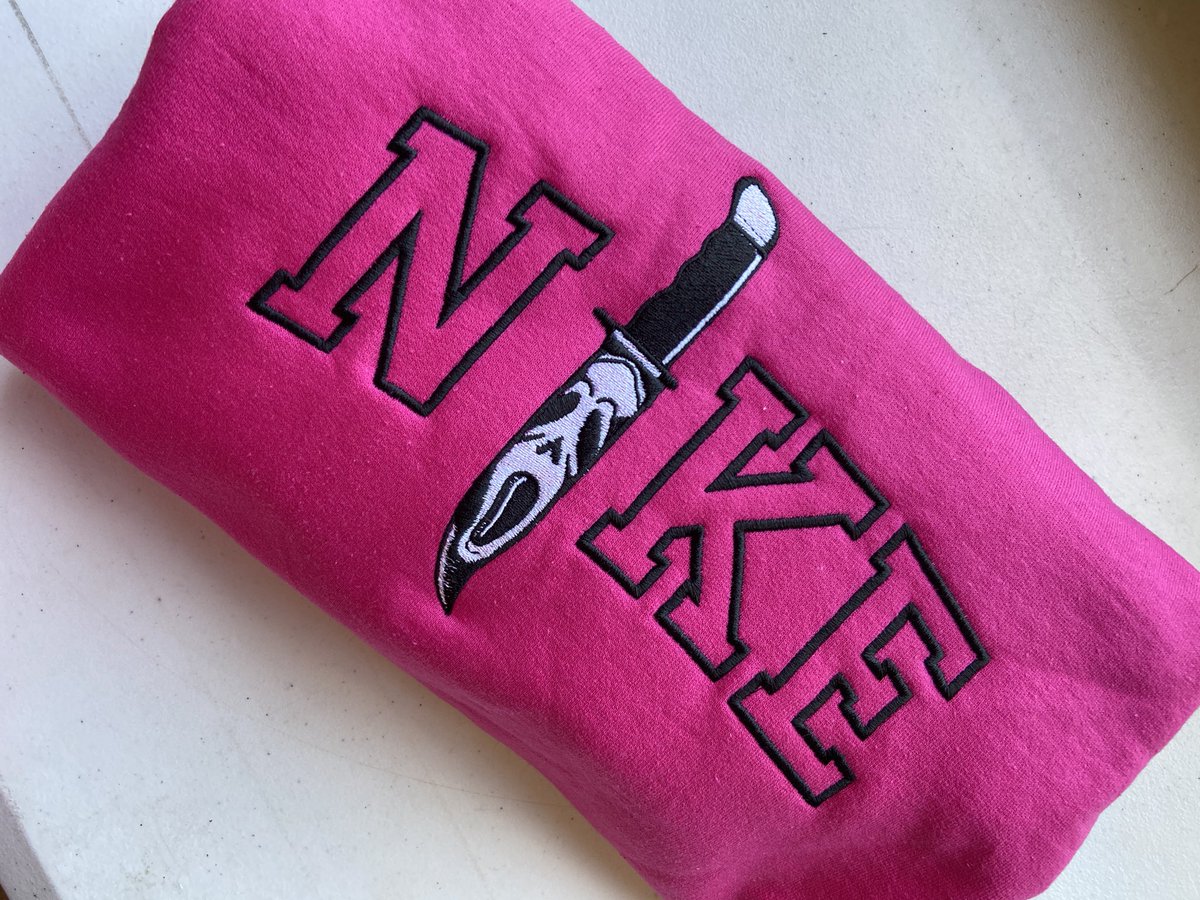 Galboutiquenac's tweet photo. Our best selling design on a NEW color 🤩💗

I have been wanting to put this on a hot pink sweatshirt &amp; finally someone asked for it 

Go snag you one now before I close orders for Halloween 👻 - https://t.co/gfI0698YDs https://t.co/yHnm70PIQa