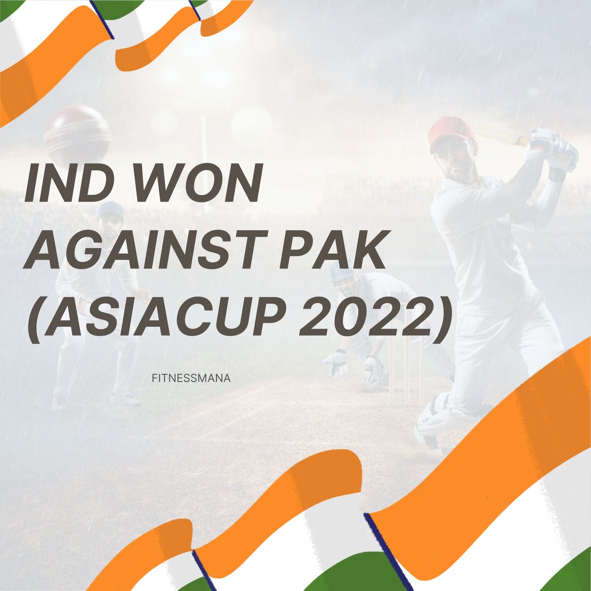 Congratulations🔥 @IndianCricNews 

#Fitnessmana #CelebrateFitness #BabarAzam #Hardik #INDvsPAK #Cricket #BaapBaapHotaHai #AsiaCup2022 #IndiaWins #TeamIndia #Winners #Kohli