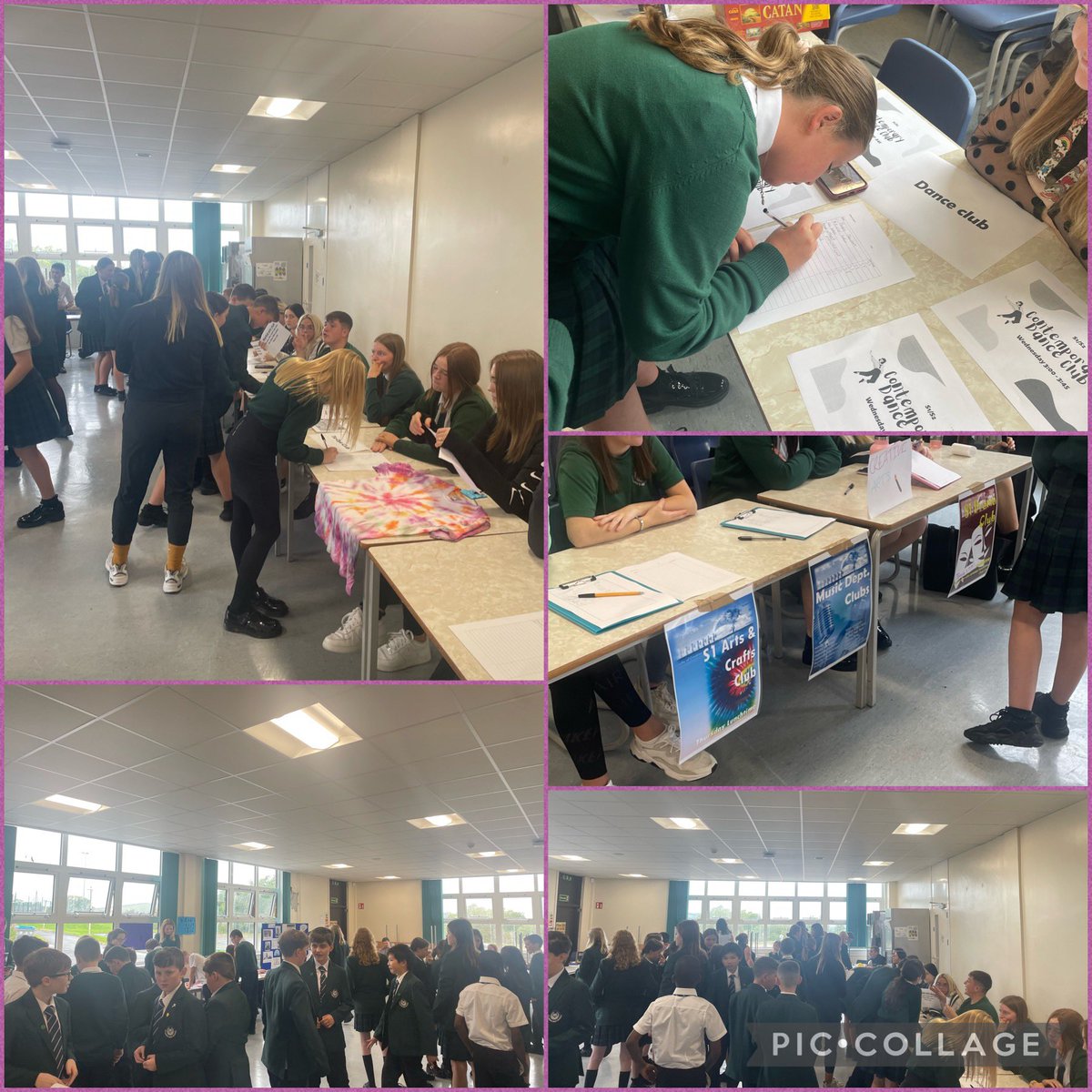 StLukesHigh's tweet photo. What a fantastic afternoon at Friday's Fresher’s Fair! Well done to 1st &amp; 2nd year who signed up to so many extracurricular activities at lunch time or after school - look forward to see you all next week!! Thanks to Miss Gillan @PEStLukes for organising. #excellentexperiences https://t.co/Vn2Ie9PhHC