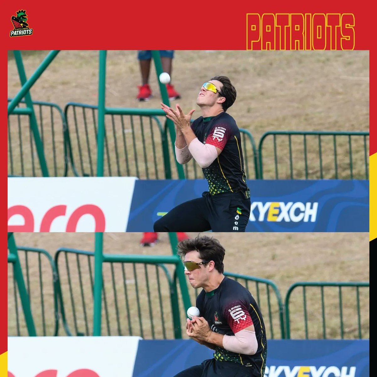 sknpatriots's tweet photo. A Few Moments From Match Winning - Final Reaching Contest Against the Jamaica Tallawahs Today 🔥😍

We will face the Trinbago Knight Riders in the Final of #6ixtyCricket 🏆

#SKNP #SKNPatriots #Cricket #CricketsPowerGame #CPL22 #CricketPlayedLouder #WestIndies #JTvsSKNP #Patriots https://t.co/bPUTQ7p15T