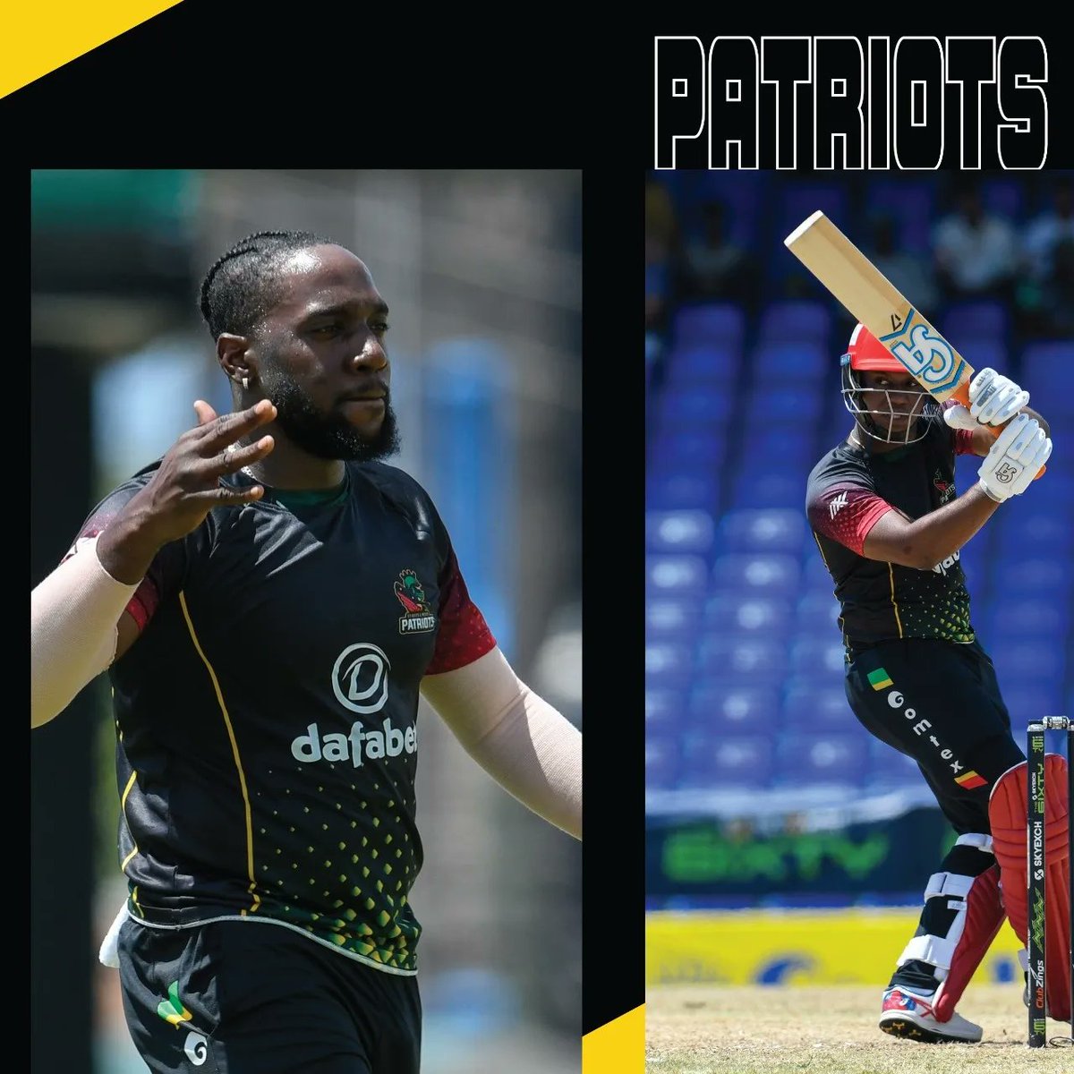 sknpatriots's tweet photo. A Few Moments From Match Winning - Final Reaching Contest Against the Jamaica Tallawahs Today 🔥😍

We will face the Trinbago Knight Riders in the Final of #6ixtyCricket 🏆

#SKNP #SKNPatriots #Cricket #CricketsPowerGame #CPL22 #CricketPlayedLouder #WestIndies #JTvsSKNP #Patriots https://t.co/bPUTQ7p15T