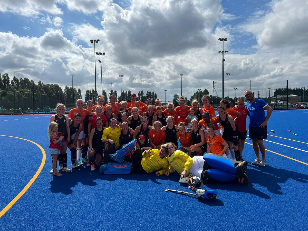 This photo says it all…the Dutch after we beat them and won our bronze medal …. Hockey is the winner/Masters Hockey Family ♥️