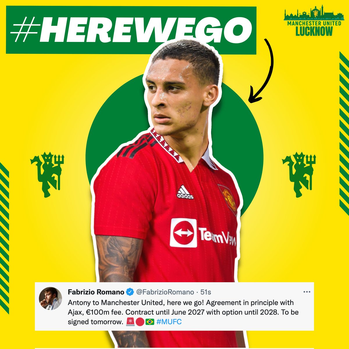 #HereWeGo 

#MUFC #manchesterunited #Transfers #PremierLeague #Antony