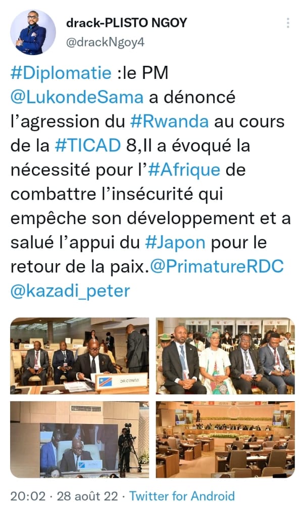 SympliceMuke's tweet photo. Les hommes politiques congolais, doivent commencer à Tweeter pour voir s'ils sont aimés ou pas ? Par le peuple congolais, c'est à partir des commentaires que le sondage sera quantifié... https://t.co/aBrZlpHZOc