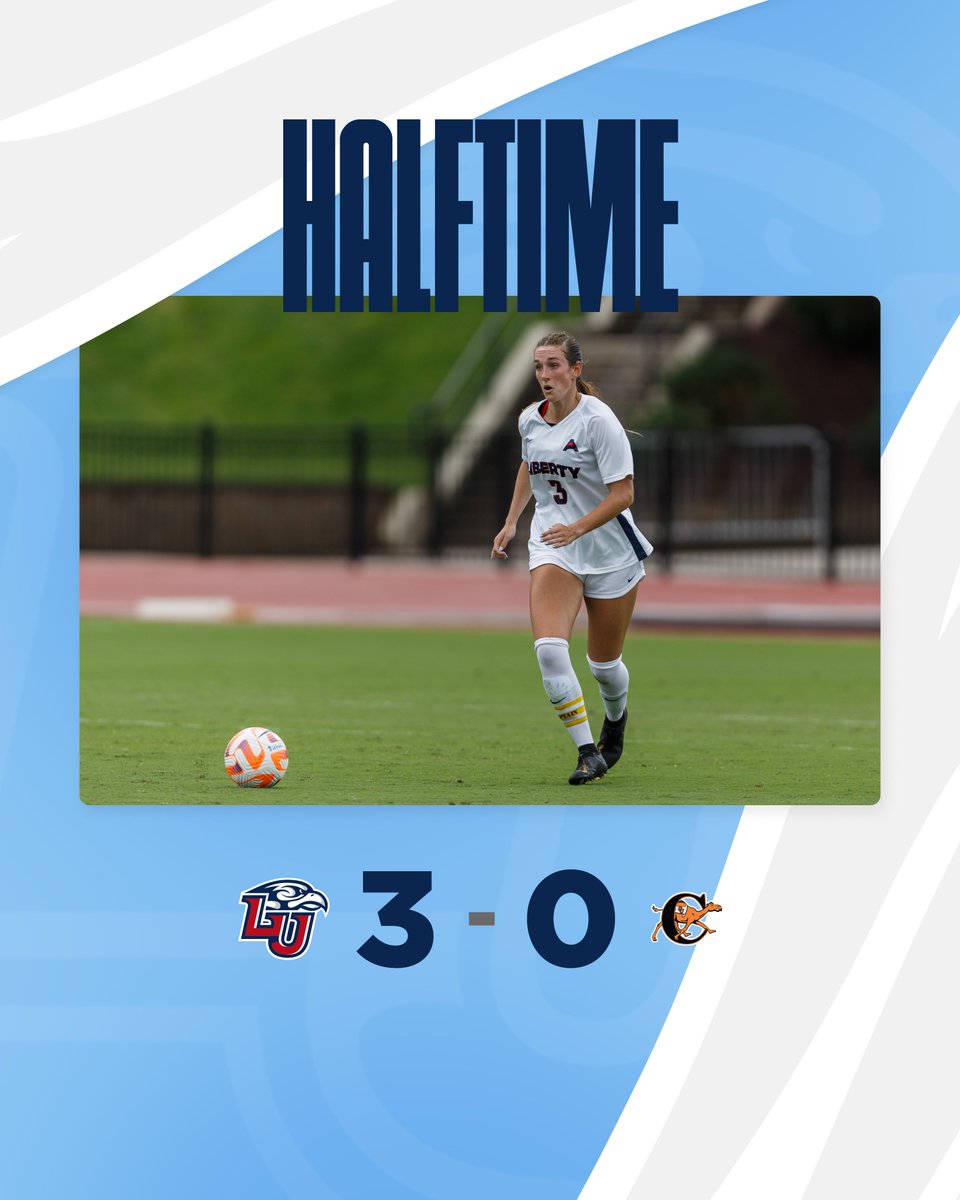 LibertyWSoccer's tweet photo. Flames lead 3-0 at the half! 🔥 https://t.co/jeqPW492Tq