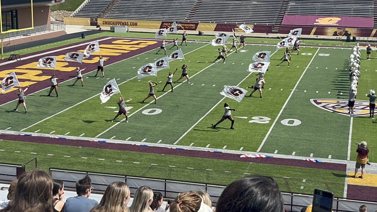 CMUcolorguard's tweet photo. ending band camp with a family and friends show 🥰 https://t.co/1ZS6tktAy6