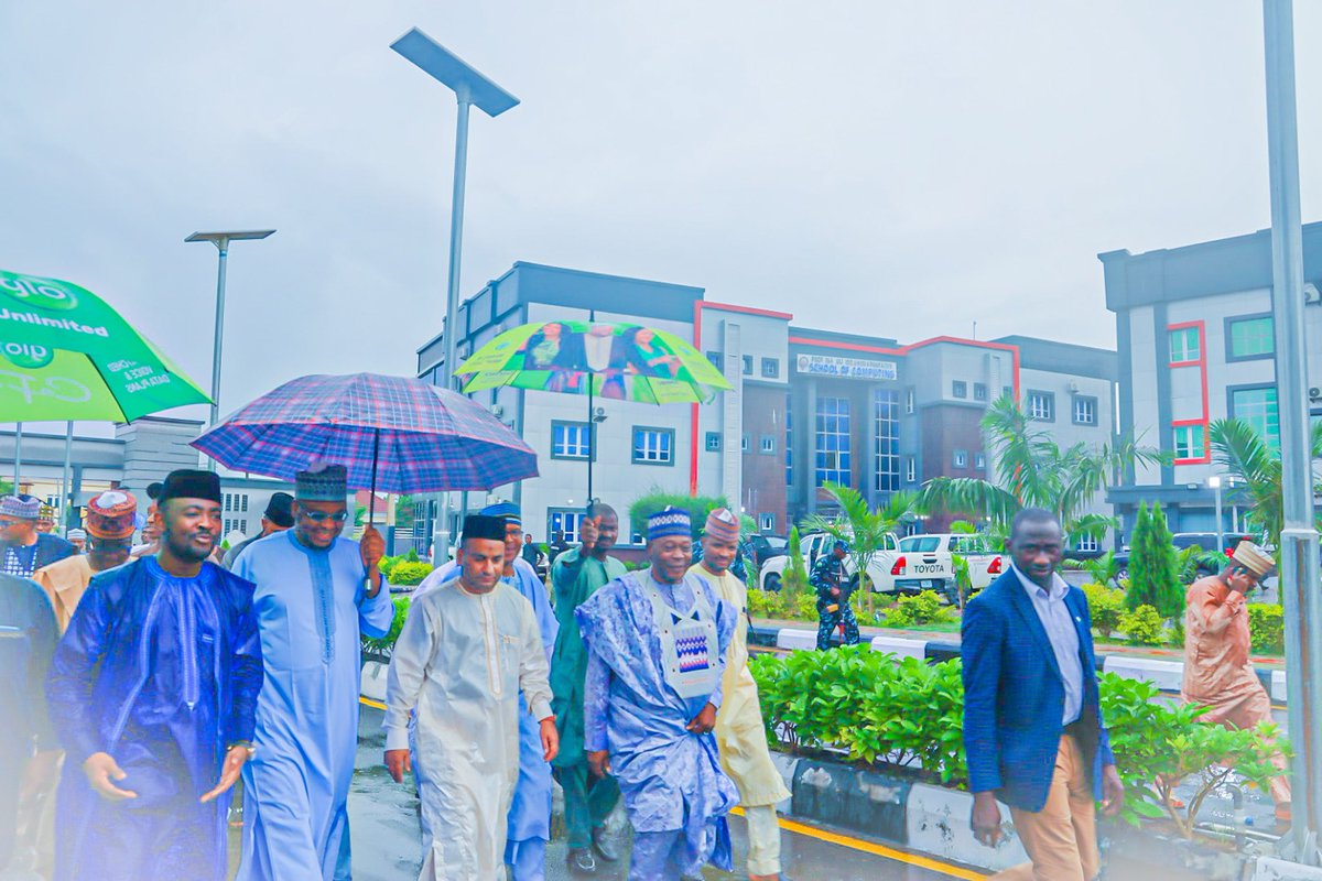 ProfIsaPantami's tweet photo. In Kano State, the arrival of the Minister of Digital Economy @ProfIsaPantami in  Maryam Abacha American University of Nigeria by 2pm today, for an appreciation visit &amp; to officially commission the Faculty of Computing named after him, some months ago.

#DigitalNigeria https://t.co/MvZAWsQlPT