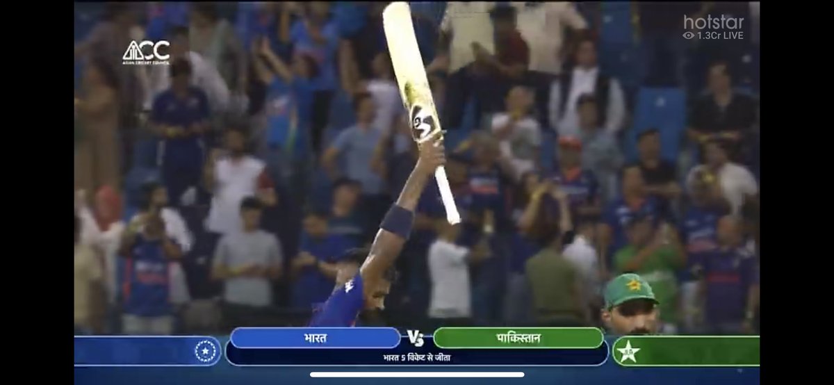 PrinceK023's tweet photo. Unbelievable match. India WON. India 🇮🇳 vs Pakistan 🇵🇰 Asia Cup, 2022. 
Over 1.3 Crores Live people watching live match on Hotstar.
#hotstar #IndiaVsPakistan #AsiaCup2022 #dedanadan #pandiya https://t.co/pK7PNDUXyA