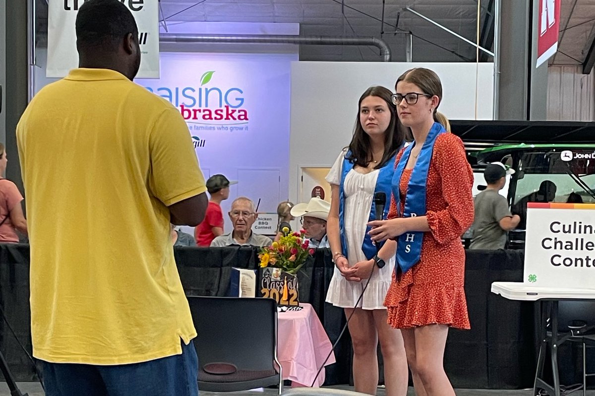 Thanks ⁦<a href="/KSNBLocal4/">KSNB Local4</a>⁩ for coming to the #4H Culinary Challenge at the #NebraskaStateFair!