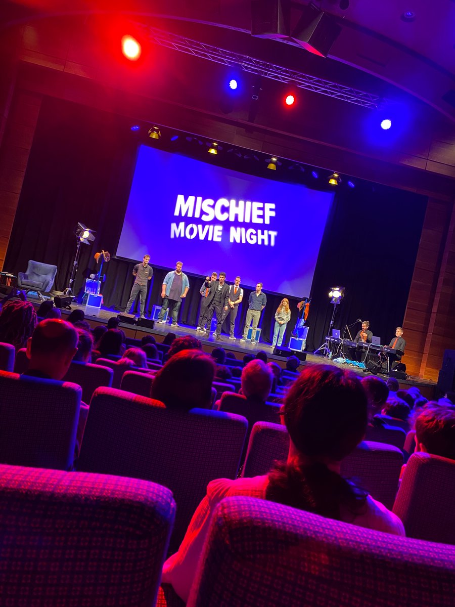 stevojak's tweet photo. Standing ovation tonight. And we’ll deserved for “The Popes Portal”. Didn’t think they’d top “Hull’s Angels” but they did. Magnificent. My sides and face still hurt from laughing so much. @mischiefcomedy #mischiefmovienight https://t.co/lJ3RAmM1hu