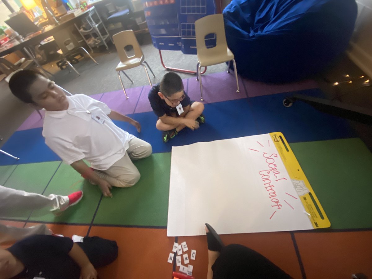 MsEGuerrero's tweet photo. Signed, sealed, delivered 🤍 Room 12 worked together to make our social contract and we signed with our handprint.   @IHeartCKH @LivelyEagles @LivelyPride @IISDSPED @AshAlcocer_ @IrvingISD #Capturingkidshearts #Socialcontract https://t.co/HReAmMp5ot