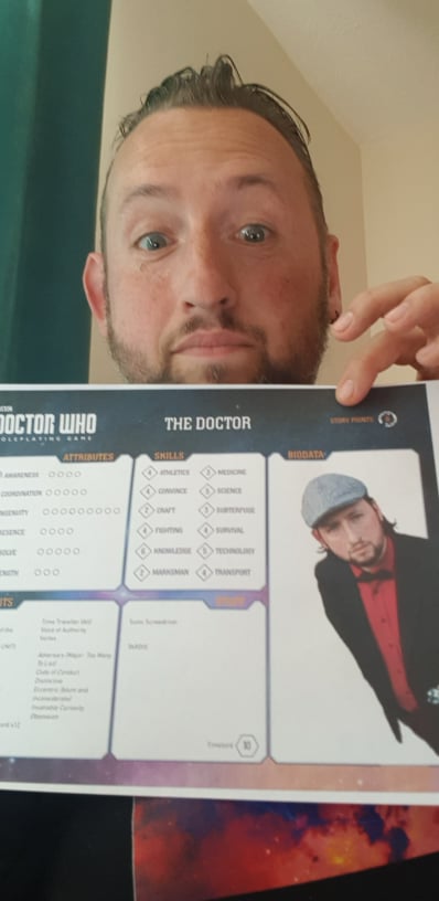 ChkyMnkyPicture's tweet photo. The Chronocast Chronicles - Episode Four - Cybersteeds & Howling Hounds. An audiocast from playing the #DoctorWho #Roleplaying Game from @cubicle7. So much fun! https://t.co/RaTtj5Zf8a Starring @DoctorSquee as the Doctor #WhoRPG #TTRPG #RPG #TARDIS #TheDoctor https://t.co/gsQCA7czid