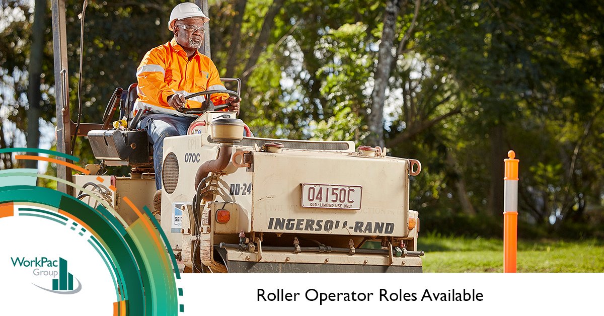 workpac's tweet photo. WorkPac is recruiting for Roller Operator roles in locations such as the Pilbara region, Adelaide and Melbourne. 

Interested? Apply now at https://t.co/8OjKnMkGPZ https://t.co/JYuDqL8Nd0