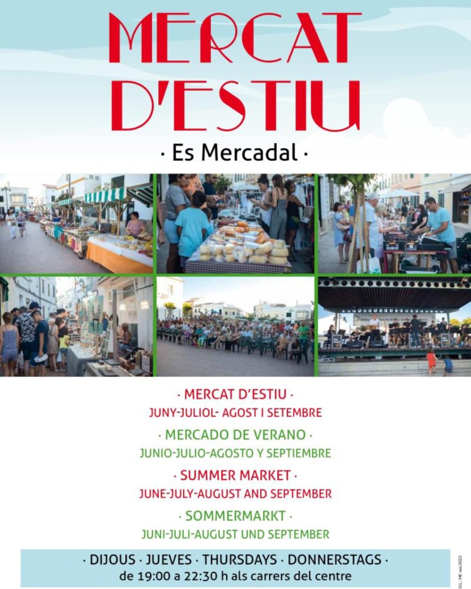 boletsdemenorca's tweet photo. 🏠MERCATS DE NIT 2022

🌙¿Aún no conoces los Mercats d'Estiu?

💯¿A qué estás esperando? Pásate y disfruta de cada historia y cada productos.

🍄Encuéntranos en Fornells y Mercadal, hasta finales de septiembre.

#boletsdemenorca #bolets #setas #productolocal #productodemenorca https://t.co/Kr5YwjzxRp