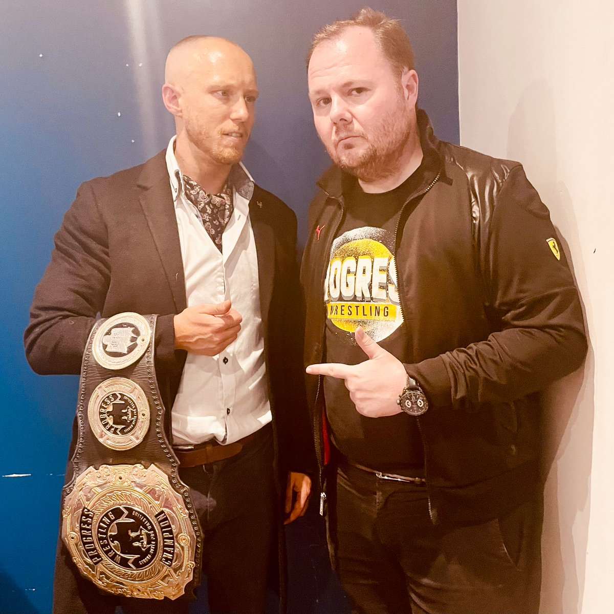 MrLeeMcAteer's tweet photo. 👉 Your new PROGRESS World Champion… Spike Trivet.
#WarriorsComeOutToPlay #SpikeTrivet #Chapter139 #PROGRESSwrestling https://t.co/LTNyz4F9Mf