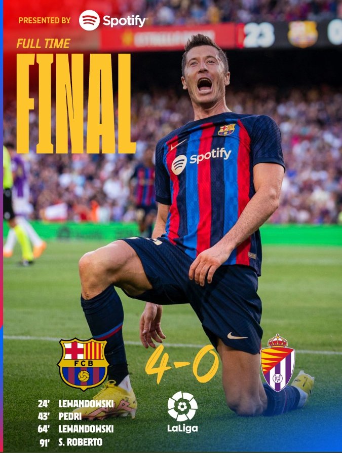 AfroFocusNet's tweet photo. #FCBVLL  Barcelona clinch another win to maintain unbeaten run https://t.co/MBiLzY4Vmt