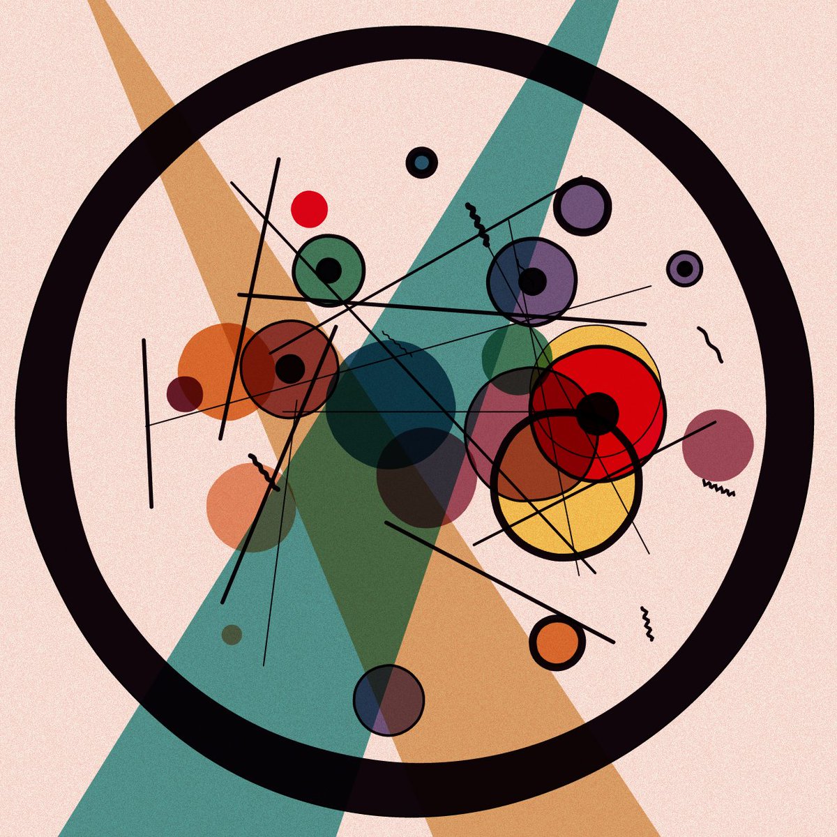 DenisovichPy's tweet image. This week&apos;s @sableRaph&apos;s #WCCChallenge is also a #RecodeRethink. The topic was &quot;Kandinsky&quot;.

Inspired by &quot;Circles in a Circle&quot; by Wassily Kandinsky

Animated version in @openprocessing:
openprocessing.org/sketch/1633144
RecodeRethink curation:
openprocessing.org/curation/72108