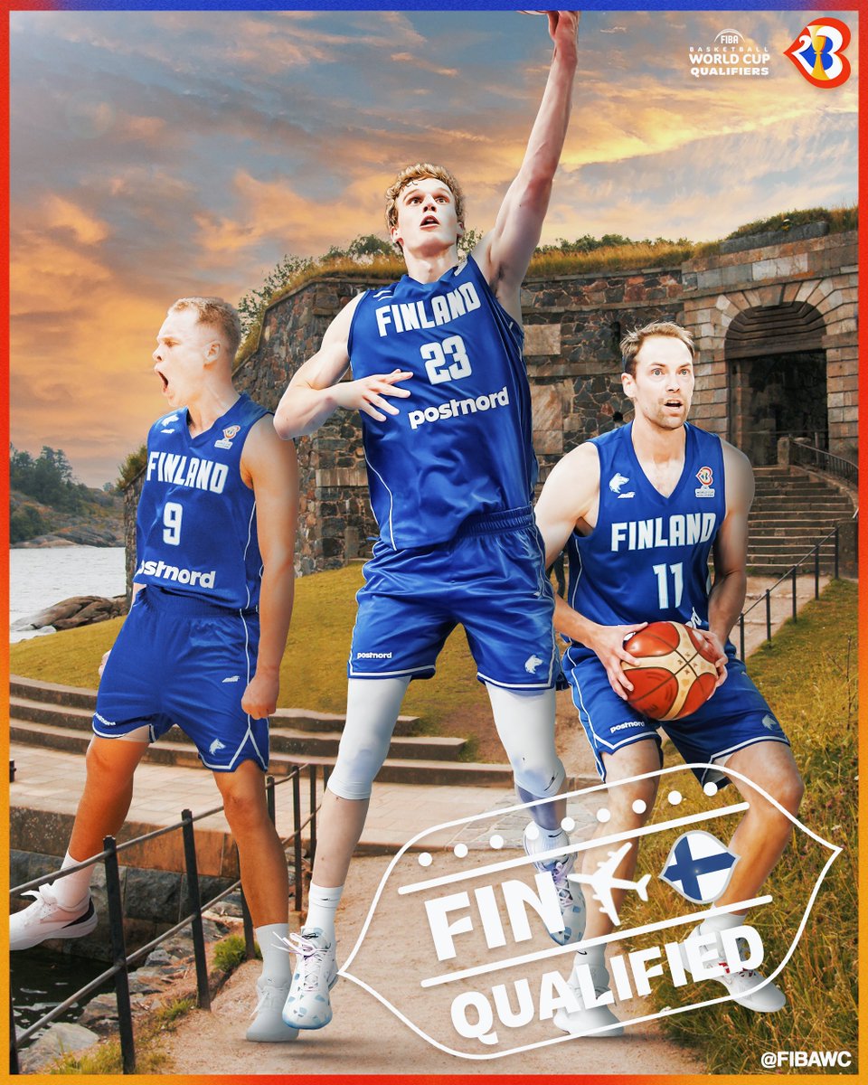 The Wolfpack is heading to the FIBA Basketball World Cup 2023 🇫🇮🐺

Finland is the first European nation to clinch a spot in next year's #FIBAWC!

#WinForFinland