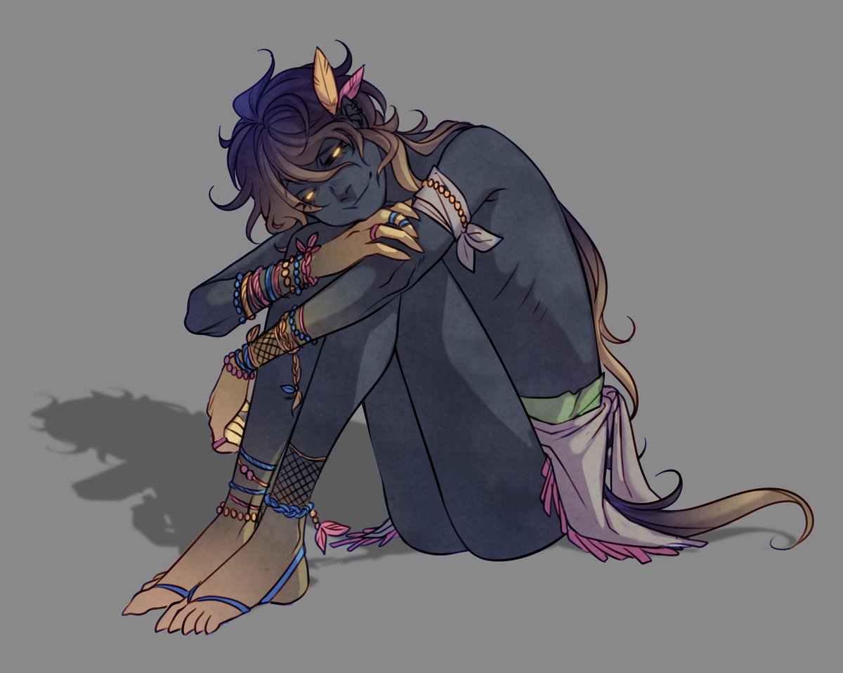 「idea for a dnd character for a stone age」|CØFFIN∆TEDのイラスト