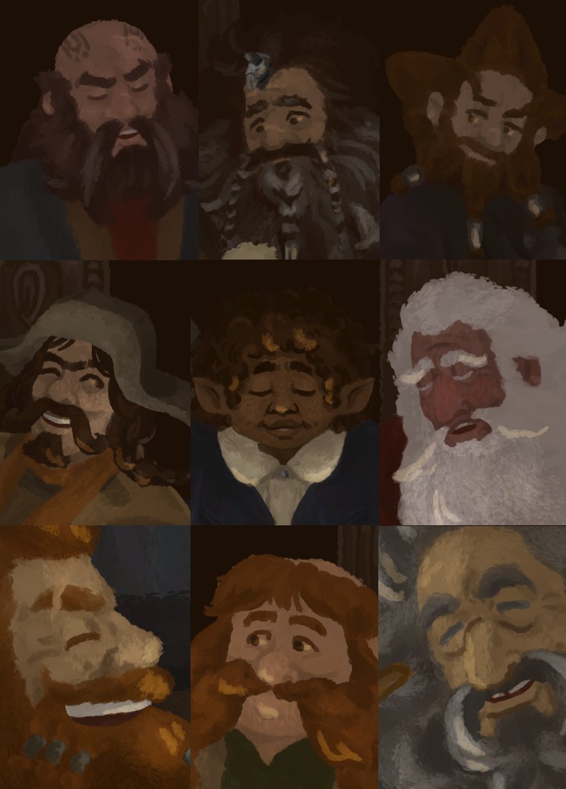 tea_sodium's tweet photo. Nice to be able for #FaceYourArt2022 with the Hobbit art now. All them little deets for the boys in the back
#faceyourart #challenge #hobbit https://t.co/zD3xb8OjDD