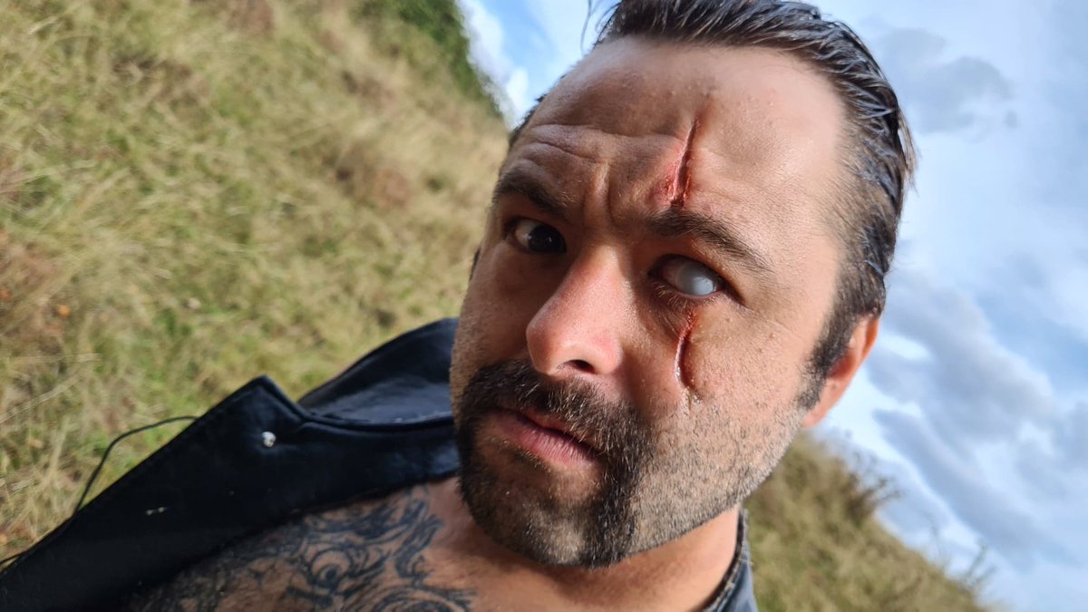 Trill has been back filming on the Axel Falcon film today.