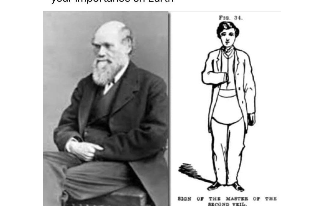 SirGoose8's tweet photo. @BenZeisloft Darwin was a freemason https://t.co/gybHeqxgNV