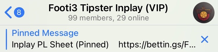 Footi3Tipster's tweet photo. 🚨GIVEAWAY 🚨

We are currently at 99 members in my VIP group. 

I am going to give away the 100th spot for FREE
To enter you must LIKE/RT this tweet. 

Winner will receive a 1 Month membership to my VIP group

Today we crossed 20u profit in the Inplay group in our first 2 weeks! https://t.co/b9zuFBSFJc