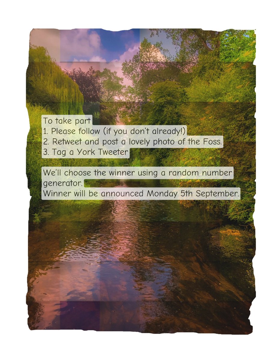 This weekend marks our one year Twitterversary!
We’ve also hit the heady heights of 100 followers!
To celebrate we’d like to give away a free one year single membership (worth £10)

(See below)
#riverfoss #york #environment #conservation #social