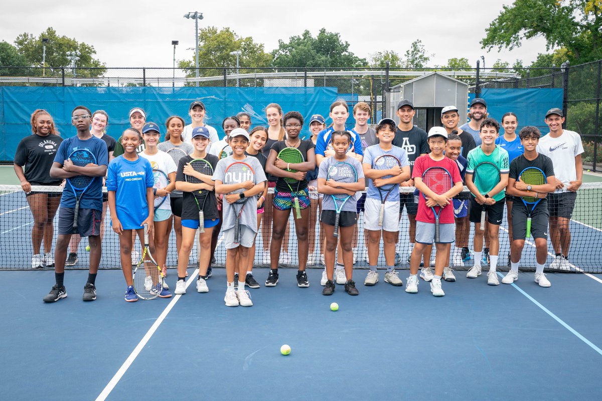 ITA_Tennis's tweet photo. What a way to finish the 2022 ITA Leadership Awards Weekend 🏆

We're happy to have been given the chance to volunteer at the Cary Leeds Tennis Center this morning to cap off another fantastic Awards Weekend! 

#WeAreCollegeTennis | #ITAAwards https://t.co/vdGIKBlpmO