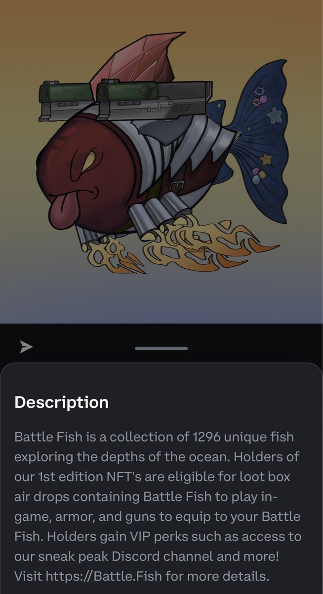 CultureExploreX's tweet photo. $battle #battlefish Bruiser https://t.co/d4DlBDzFFY