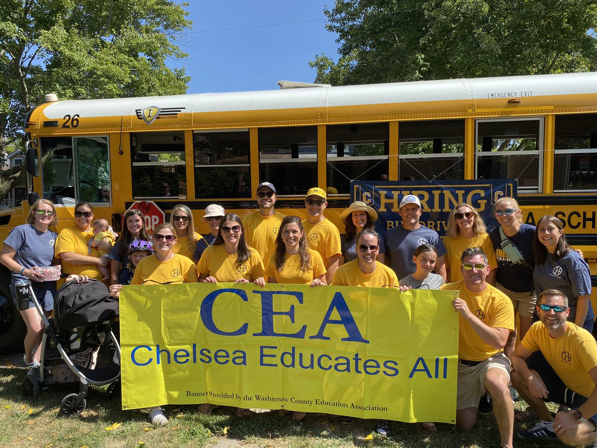 CEA_48118's tweet photo. Another great Chelsea Fair Parade! See you all on Monday for the first day of school! https://t.co/yKQKWgMuwp