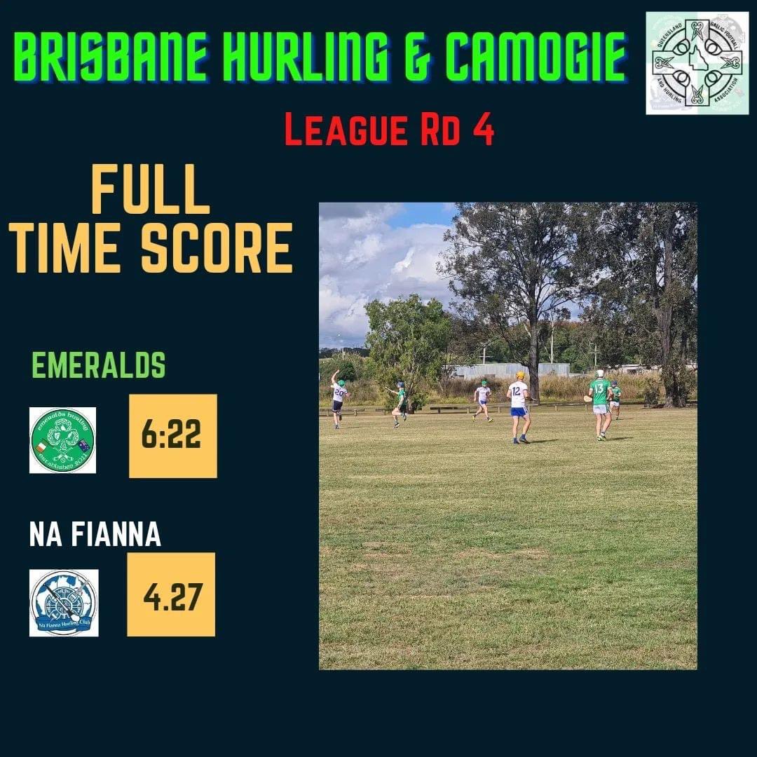 ‼️League Round 4 Results‼️

Emeralds came away with a narrow one point win over Na Fianna in the final round of the league campaign today at Willawong.

Well done to both teams on a fantastic exhibition of hurling. 💪☘

League Finals will be next Saturday at Willawong
Time tbc.
