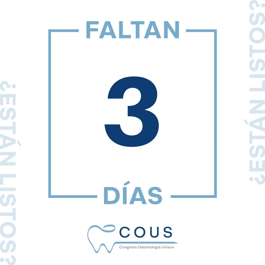 SEO_Unison's tweet photo. 🦷✨NOS VEMOS EN 3 DÍAS ✨🦷 https://t.co/2s16cUSLQr