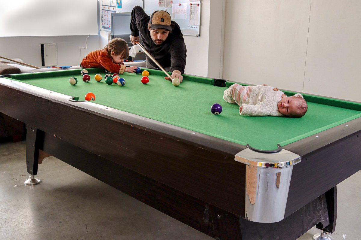 OnAdventureWDad's tweet photo. Playing some pool with the kids https://t.co/PkgLDAr3nc