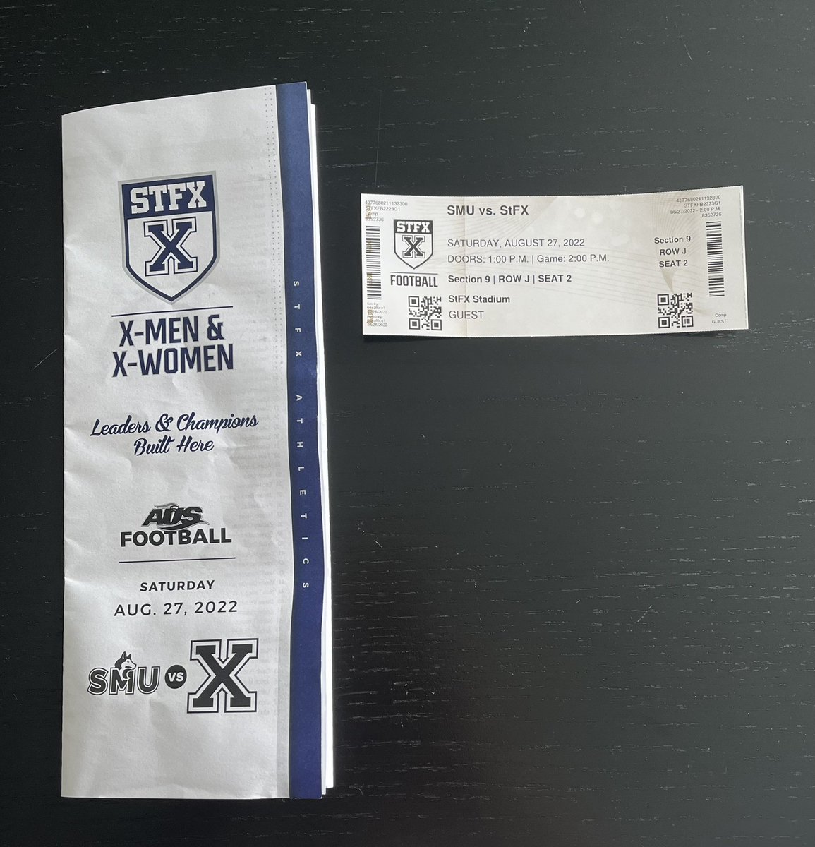 KaiGrose's tweet photo. Thank you @StFXFootball for the official visit and game day experience. I want to thank @GaryWatermanX @JonSvecX @CoachVDH Coach Bance Coach Daley for putting together such a good time at STFX! The personal touches made the experience very memorable. Congrats on the win as well!! https://t.co/4njdqLq14Y
