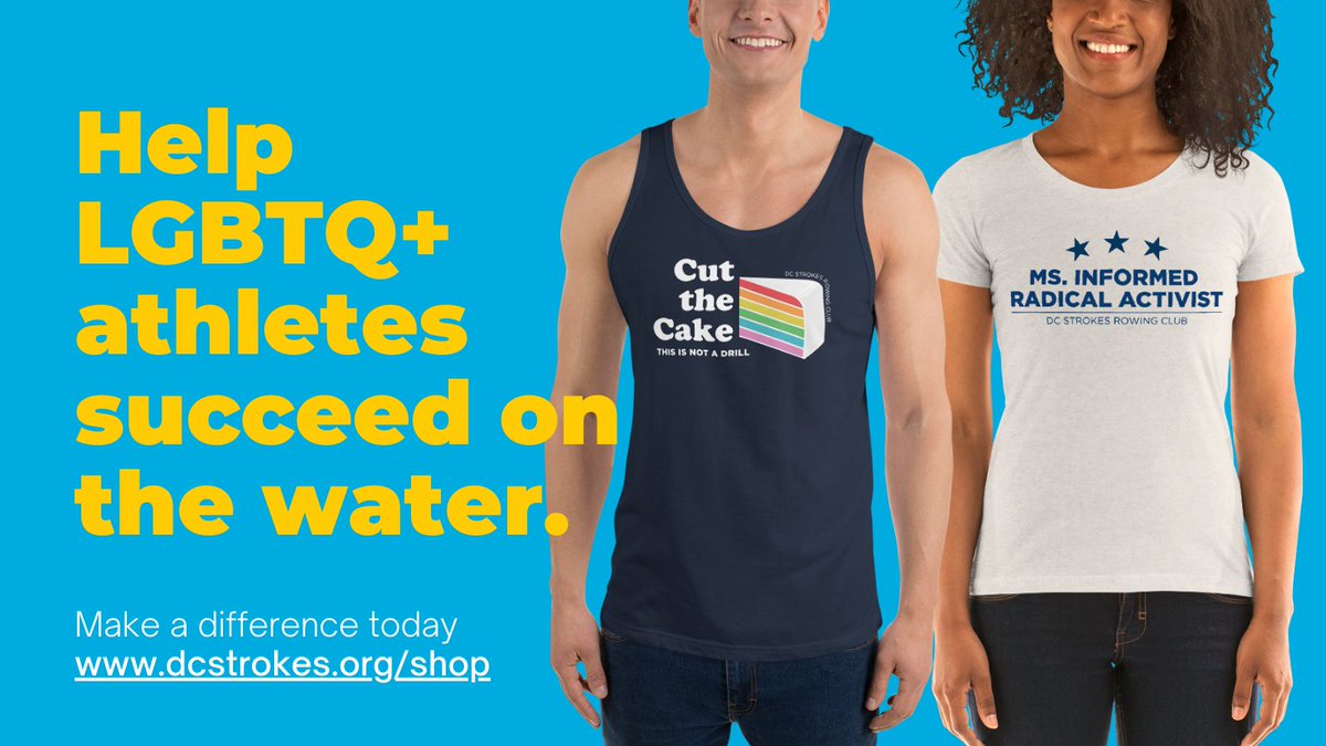 dcstrokes's tweet image. FINAL 3 DAYS! Visit dcstrokes.org/shop to support our scholarship fund for LGBTQ+ rowers, coaches, and coxswains in the U.S. We're closing in on our ambitious $3k campaign goal. Order by 8/31 to help us cross the finish line. 🏳️‍🌈🏳️‍⚧️🏆
#rowing #saygay
