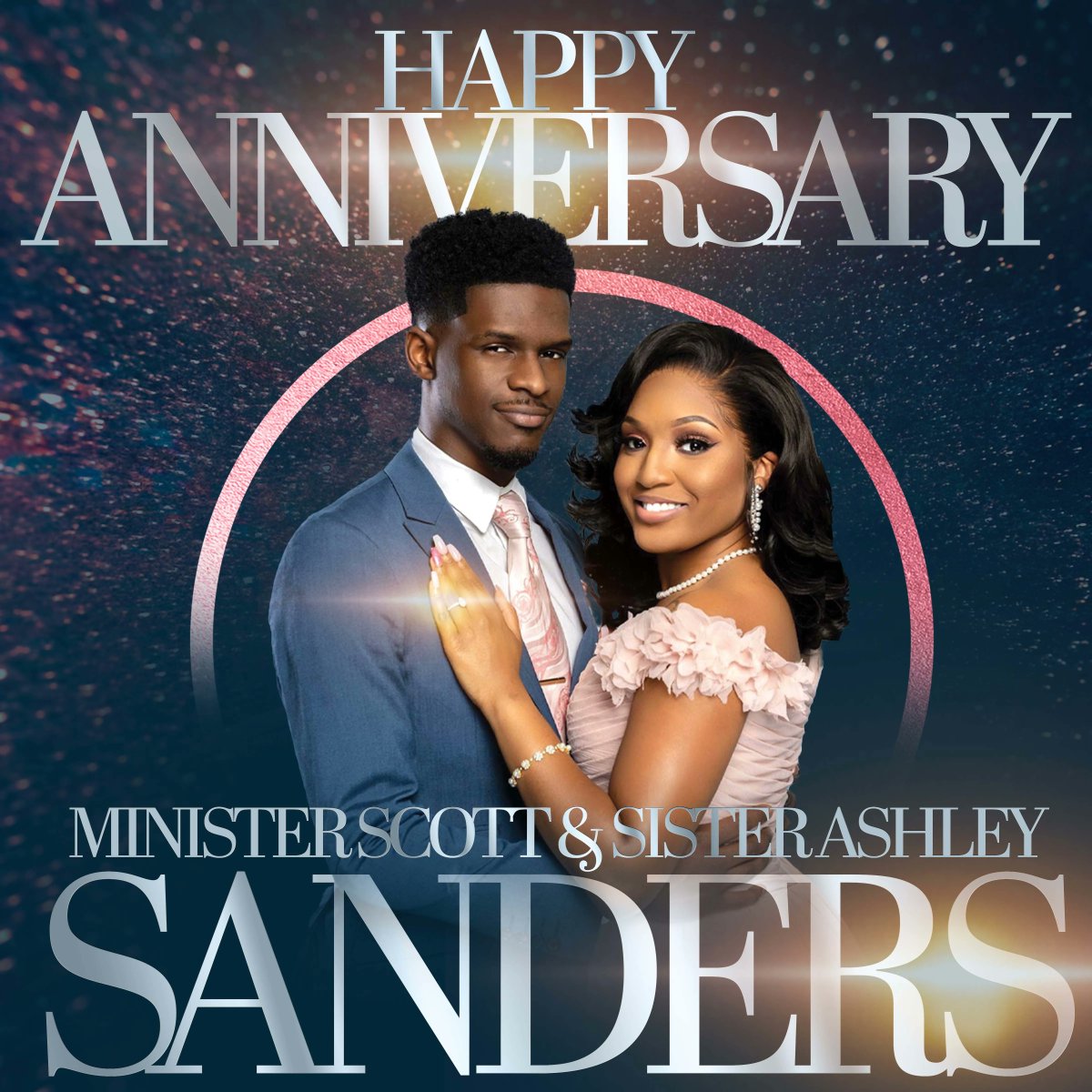FreshRhema's tweet photo. Happy Anniversary to Minister Scott and Sister Ashley Sanders! 

#Celebration
#HappyAnniversary https://t.co/kt3dATzzLH
