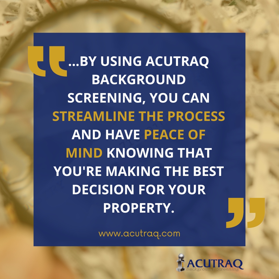 ACUTRAQ Background Screening tweet media