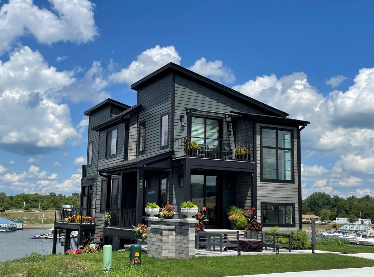 CLDesignBuild's tweet photo. Less than 2 weeks until the 2022 NIHBA Cavalcade of Homes Tour. There are 4 homes in the marina community of Heritage Harbor in Ottawa, IL. Our 2 homes have Woodtone finish on James Hardie siding, a Cavalcade Sponsor.  Buy tickets: https://t.co/qZqRLn1528
.
#woodtone #jameshardie https://t.co/F4OnNxBbj3