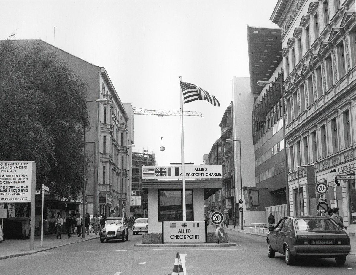 Memories of my old work location.   This is what I knew and remembered.   Now it's built up and not recognizable.   I don't think I would have complained if McDonalds and KFC were there.   I would have been 500 lbs!!  #Nelsonoh #Berlin #checkpointcharlie #Berlinwall