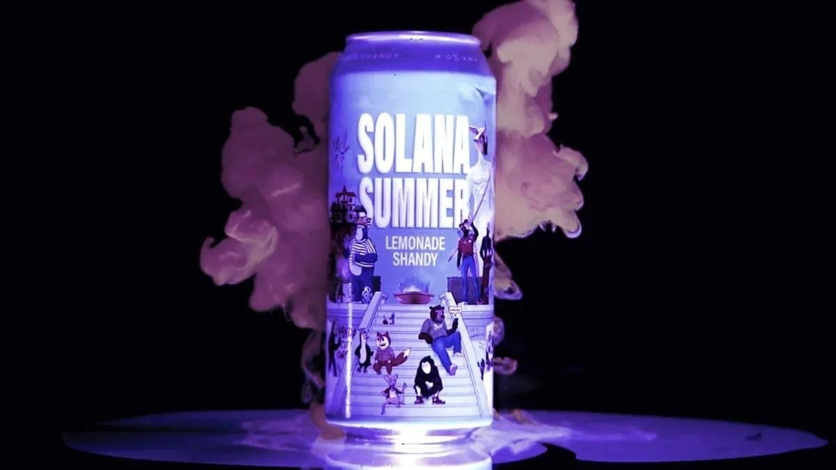drawing_crypto's tweet photo. Solana Summer Shandy is a collection of 333 NFTs that can be purchased and then exchanged for beer cans featuring some of the ecosystem's popular NFT collections.

 Each pack of 16 sells for 1.35 SOL on the Magic Eden marketplace.
#NFTs #NFTGiveaways #NFT #nftnews #nftcollectors https://t.co/lv9ic9Z0OE