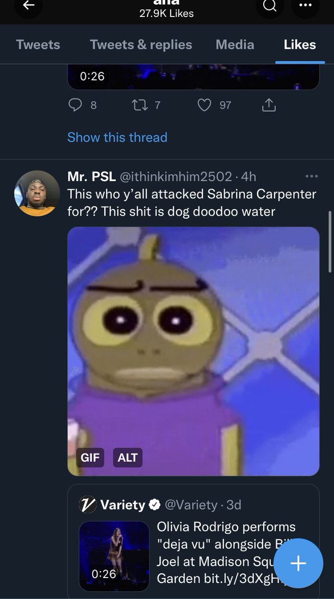FEELSCVNT's tweet photo. but it’s livies are the one who need to move on and leave sabrina alone ☹️ https://t.co/EQ4OMvQz89