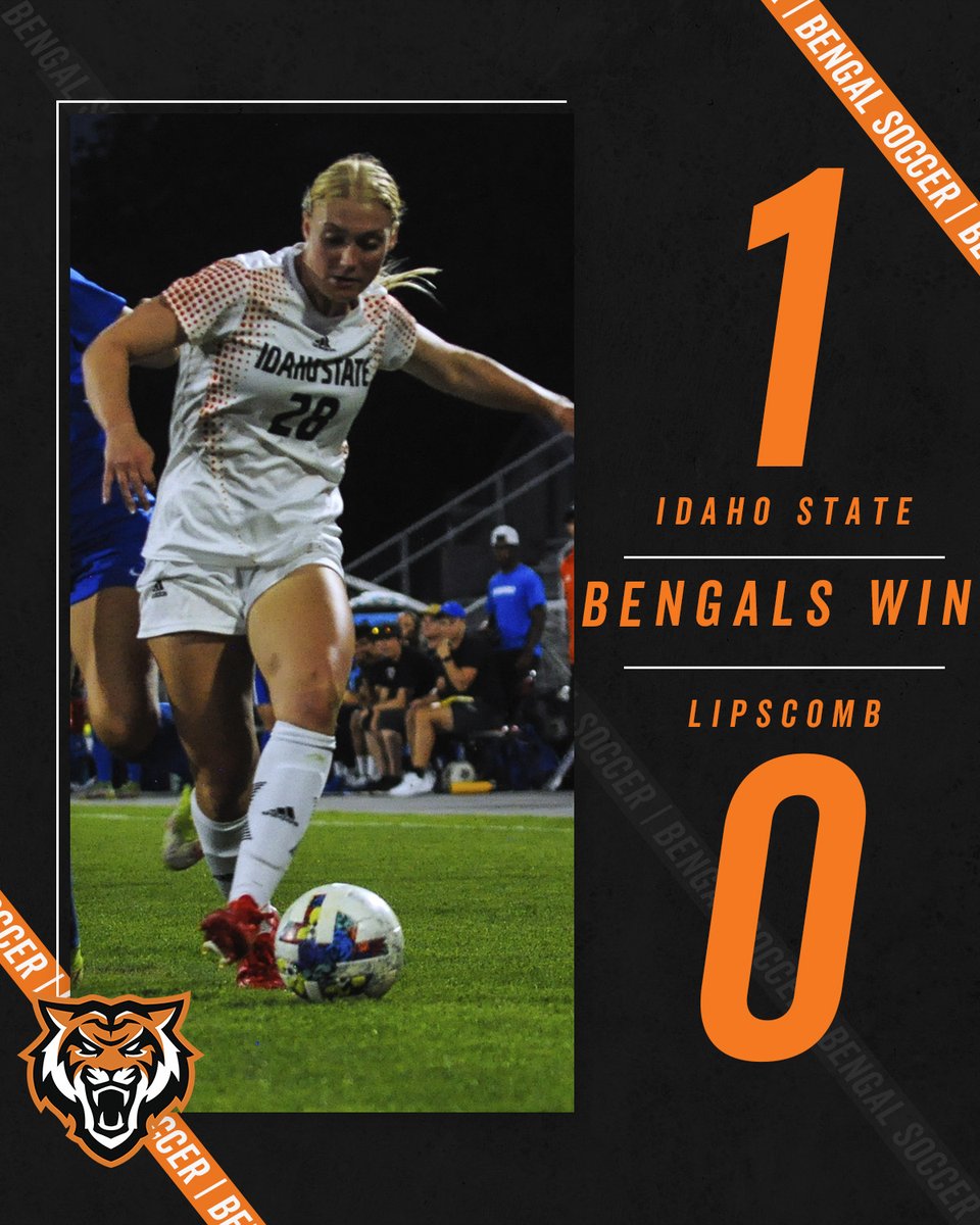 IdahoStateSoccr's tweet photo. BENGALS WIN!

ISU Takes Down the Defending ASUN Champs in Nashville!!

#RoarTogether https://t.co/hVqHTHej1t