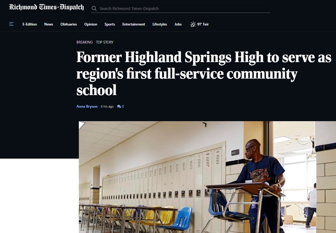 henricogives's tweet photo. The county's 1st community school opens Aug 29 – a hub to deliver prgms/services on-site for convenient access by students &amp; families.
HEF is pleased to provide funding, &amp; to bring together partners offering a range of support. https://t.co/mhXBUuU0G8 https://t.co/oeoP9GORJd