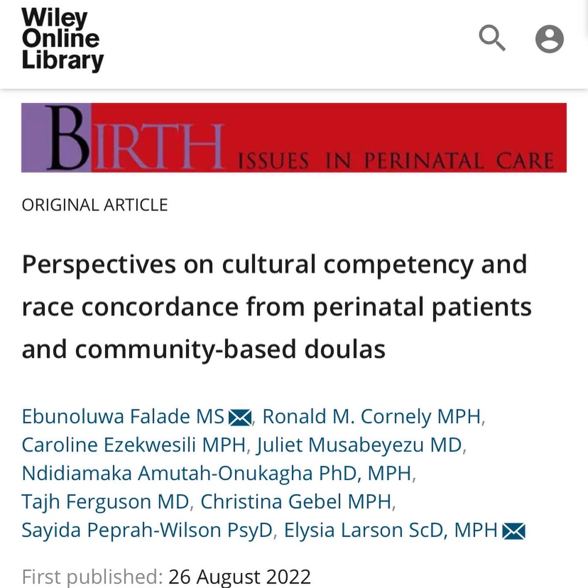 Officially a published researcher! From fall of 2020 to now, this work took a lot of passion, patience, and perseverance to see it to completion while navigating all of life’s other transitions and changes. S/O to God, my research team, and my personal + professional village ❤️.