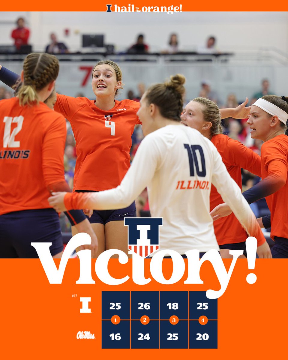 IlliniVBall's tweet photo. That's an #Illini victory! https://t.co/x0lymbXhzg
