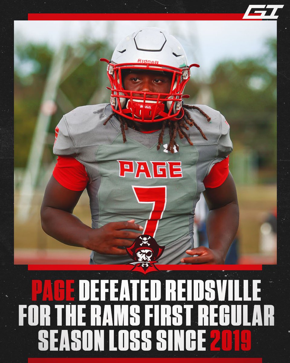 Game of Inches-High School Sports (@gameofincheshss) on Twitter photo .<a href="/PagePiratesFB/">Page Pirates Football</a> defeated power house Reidsville Friday night, 22-14, ending the Rams regular season win streak🏈 .<a href="/PagePiratesFB/">Page Pirates Football</a> defeated power house Reidsville Friday night, 22-14, ending the Rams regular season win streak🏈
