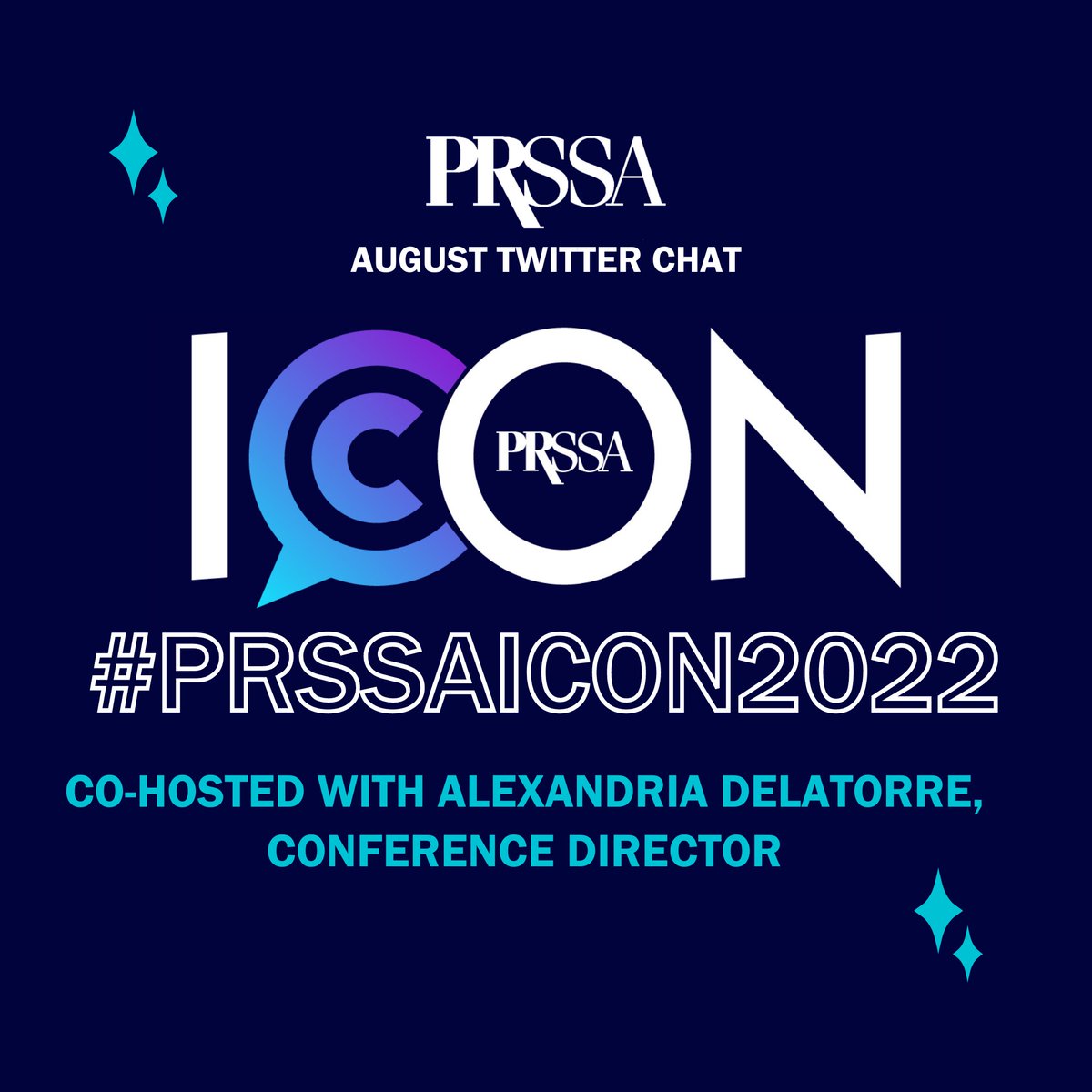 prssaofficial's tweet photo. It's time for the first Twitter Chat of the school year! August's Twitter Chat will focus on #PRSSAICON2022. Tune in to network with other PRSSA members on August 30th at 9 p.m. ET! 🤩 https://t.co/Z1dhkZaAgM