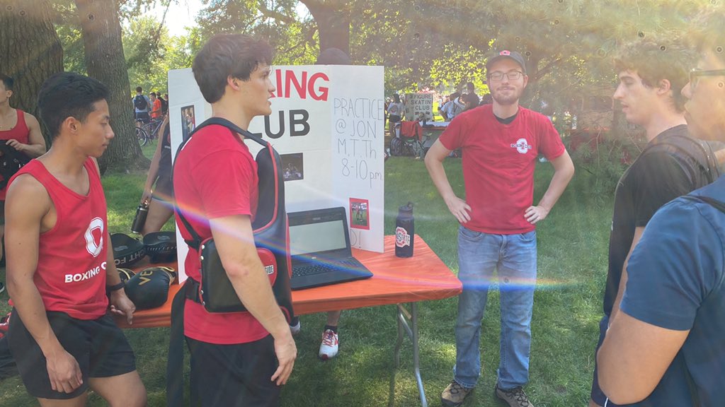 theosuboxing's tweet photo. Come check us out at the involvement fair! Edge of the oval near derby hall! https://t.co/mXtDQKkezk